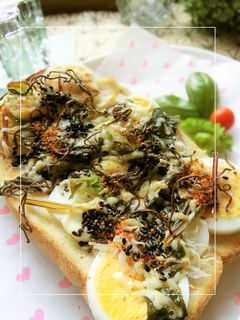 茹で卵×しらす、スイスチャードのトースト-レシピのメイン写真