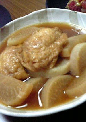 肉詰めいなりと大根の煮物-レシピのメイン写真