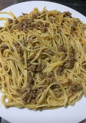 丸美屋麻婆豆腐の素パスタ 超大人気です!-レシピのメイン写真