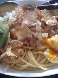 納豆と温たまの和パスタ-レシピのメイン写真