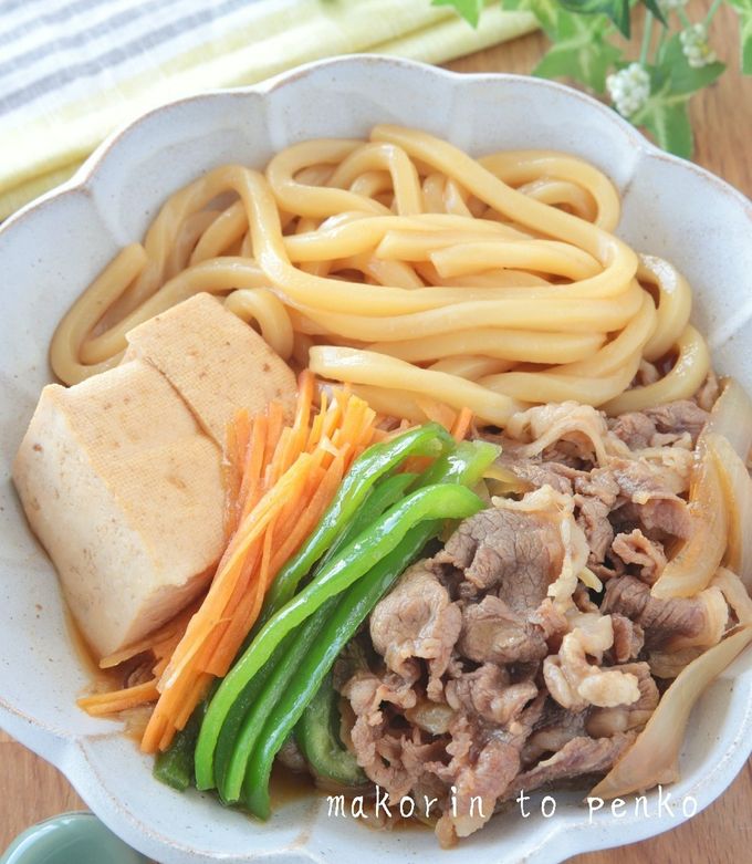〆のうどんが最高♪野菜たっぷり肉豆腐-レシピのメイン写真