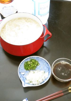 オリーブ油と青唐で地中海風メキシカン素麺-レシピのメイン写真