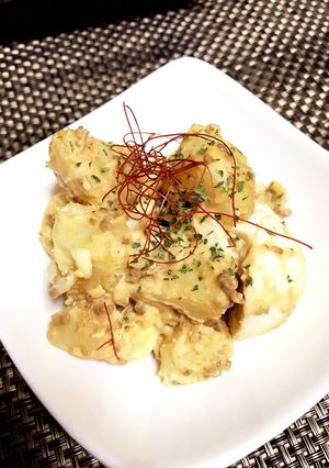 肉味噌で♪♪ちょっと豪華なポテトサラダ-レシピのメイン写真
