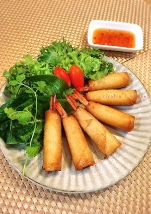 簡単！本格タイ料理☆エビ春巻き-レシピのメイン写真
