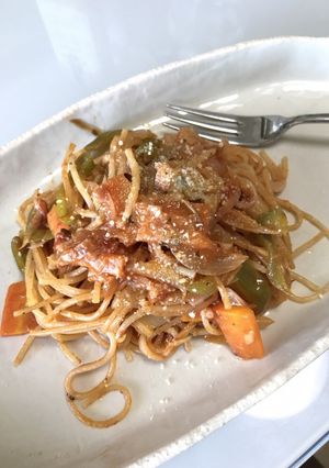 時短！！ワンポットパスタ☆トマトソース-レシピのメイン写真