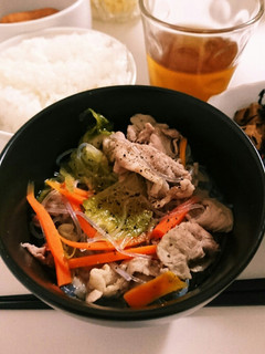 豚肉レタスの春雨塩スープ-レシピのメイン写真