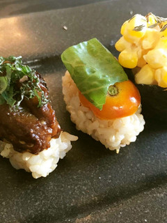 焼き茄子と八丁味噌の重陽寿司-レシピのメイン写真