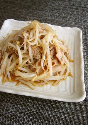 もやしと豚こま、旨み酢醤油あえ。-レシピのメイン写真