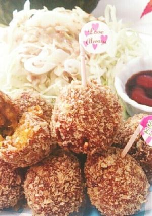 プチプチ かぼちゃコロッケ-レシピのメイン写真
