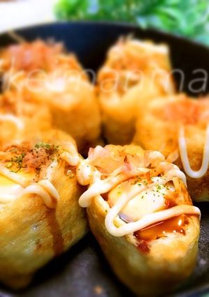 野菜クズ稲荷のお好み焼き風-レシピのメイン写真