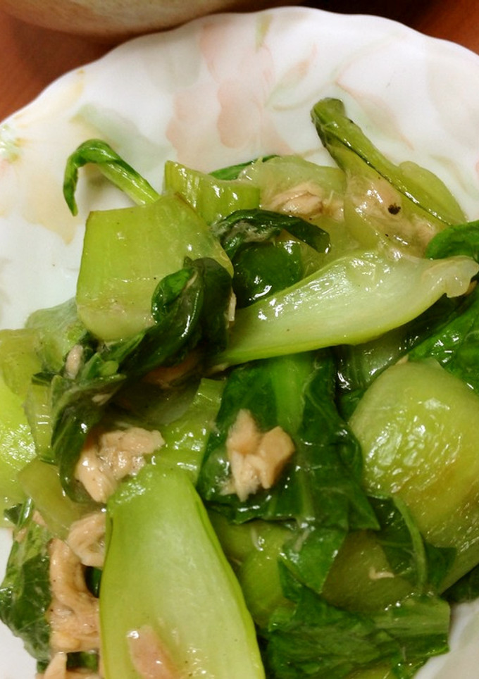 青梗菜とツナの炒め物-レシピのメイン写真