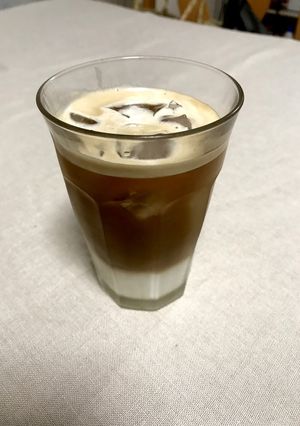 アイスコーヒー！ミルクと2層でお洒落に！-レシピのメイン写真