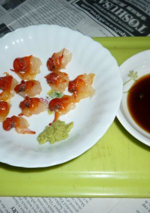 七尾特産の赤西貝をお刺身で-レシピのメイン写真