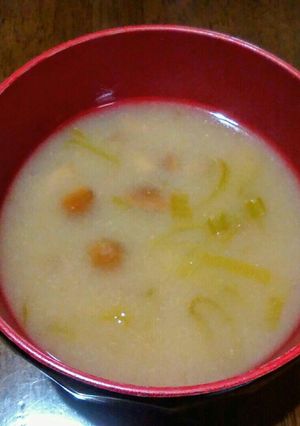 なめこと青ネギの味噌汁-レシピのメイン写真