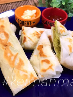 編み込み焼き春巻き-レシピのメイン写真