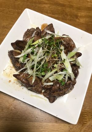 鳥レバーガーリックソテー-レシピのメイン写真