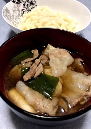 簡単!麺つゆde肉うどん(つけ汁)-レシピのメイン写真