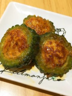 大洲朝市✩ゴーヤの肉詰め-レシピのメイン写真