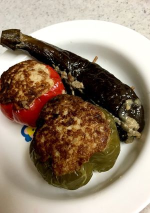 豆腐とひき肉でピーマンの肉詰め-レシピのメイン写真