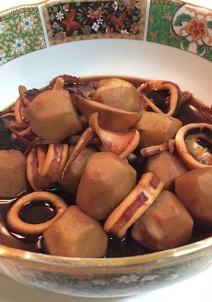 9月里芋といかの煮物甘め(お弁当可)-レシピのメイン写真