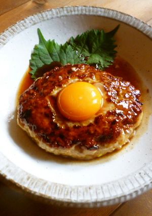 鶏ときのこの照り焼きハンバーグ♪-レシピのメイン写真