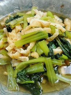 簡単☆小松菜と油揚げの煮浸し-レシピのメイン写真