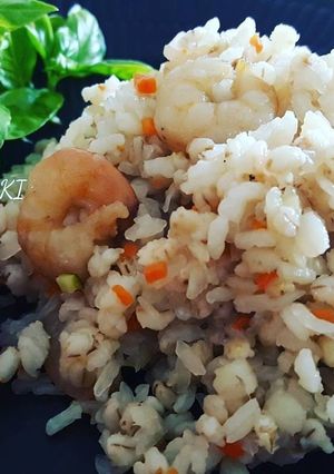 綺麗になれちゃう『雑穀de海老ピラフ』-レシピのメイン写真