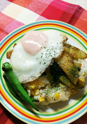 茄子のアジアンワンプレートご飯-レシピのメイン写真