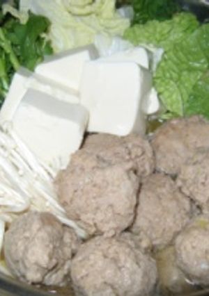 うちの贅沢☆鴨肉団子のお鍋-レシピのメイン写真