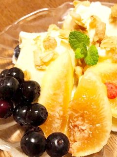 いちじくとブルーベリーのプチパフェ-レシピのメイン写真