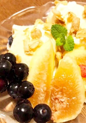 いちじくとブルーベリーのプチパフェ-レシピのメイン写真
