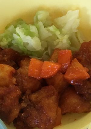 揚げ鶏肉のオーロラソース和え-レシピのメイン写真