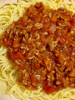 超簡単で美味しい材料3つのミートソース-レシピのメイン写真
