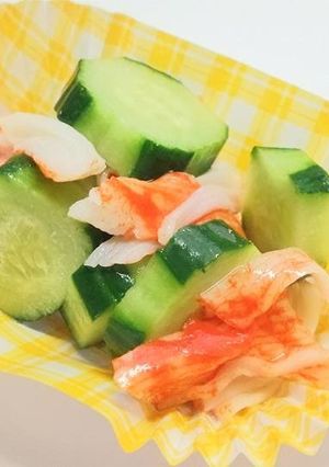 きゅうり＆カニかまの酢の物（村要本店）-レシピのメイン写真