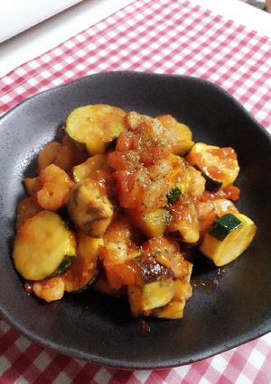 簡単おかず♪海老と茄子のカレー炒め-レシピのメイン写真