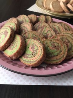 3色マーブル♪アイスボックスクッキー-レシピのメイン写真