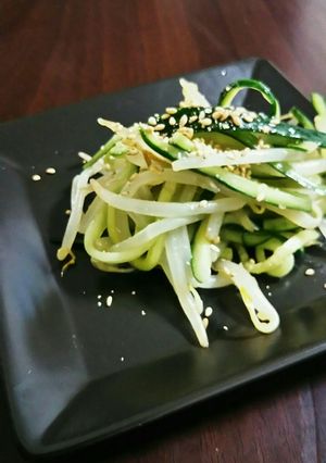 あと一品！モヤシとキュウリのナムル和え。-レシピのメイン写真
