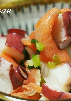 タコとスモークサーモンの和風カルパッチョ-レシピのメイン写真