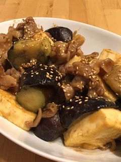 豆腐となすの豚味噌炒め-レシピのメイン写真