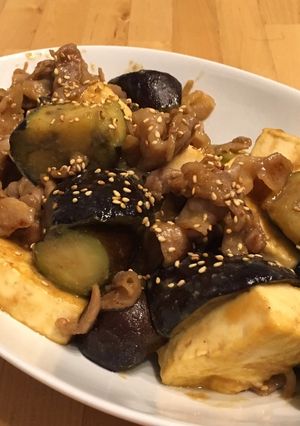 豆腐となすの豚味噌炒め-レシピのメイン写真