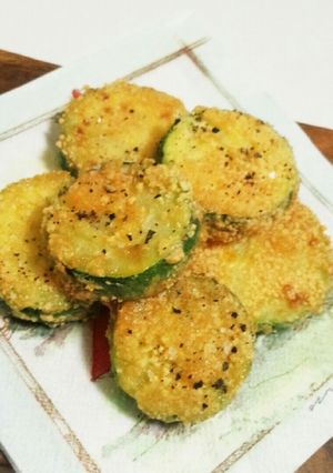 ズッキーニのおつまみチーズフライ-レシピのメイン写真
