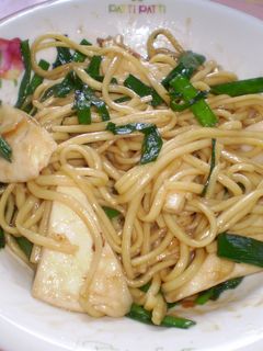 はんぺんとニラの焼きそば-レシピのメイン写真