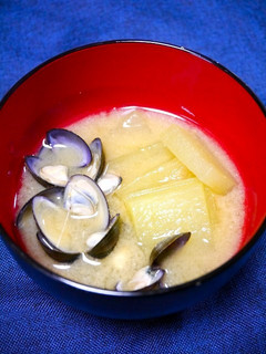 ヘルシー!スイカの皮としじみの味噌汁-レシピのメイン写真