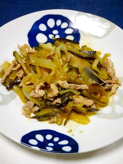 簡単!ピリ辛☆スイカの皮と茄子味噌炒-レシピのメイン写真