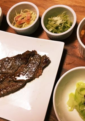 青パパイヤの皮で〜やわらかステーキ〜-レシピのメイン写真