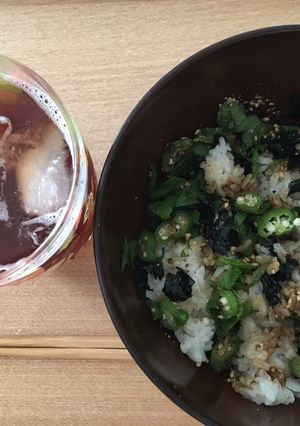ネバネバさわやか♪オクラ大葉丼-レシピのメイン写真
