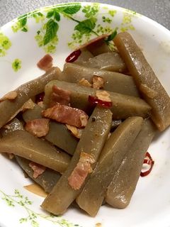 無限おつまみ♫こんにゃくのピリ辛炒め-レシピのメイン写真