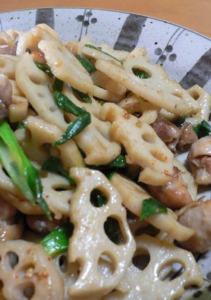 れんこんと鶏肉で★ご飯がいけるみそ炒め-レシピのメイン写真