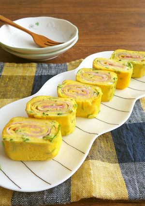 お弁当に♪ベーコンとねぎの卵焼き-レシピのメイン写真