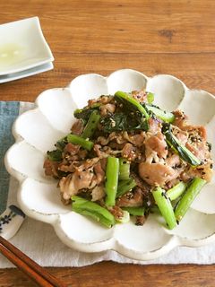 ごはんがススム☆野沢菜と豚肉のごまソテー-レシピのメイン写真